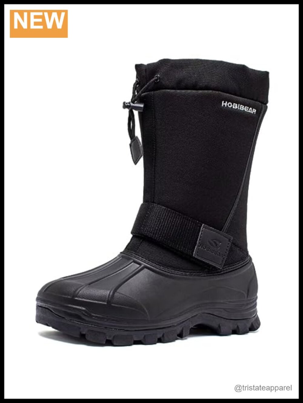 Men's Waterproof Insulated Pull-On Snow Boots Winter